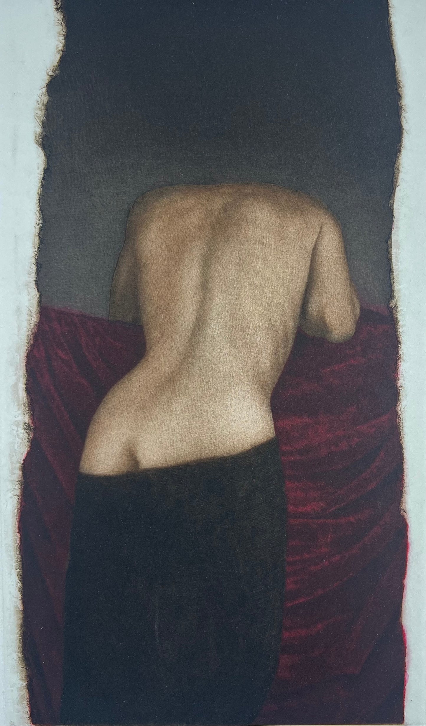 Kissmer, Willi, Gebeugter Rückenakt, 51 x 34cm, 45/250, Radierung