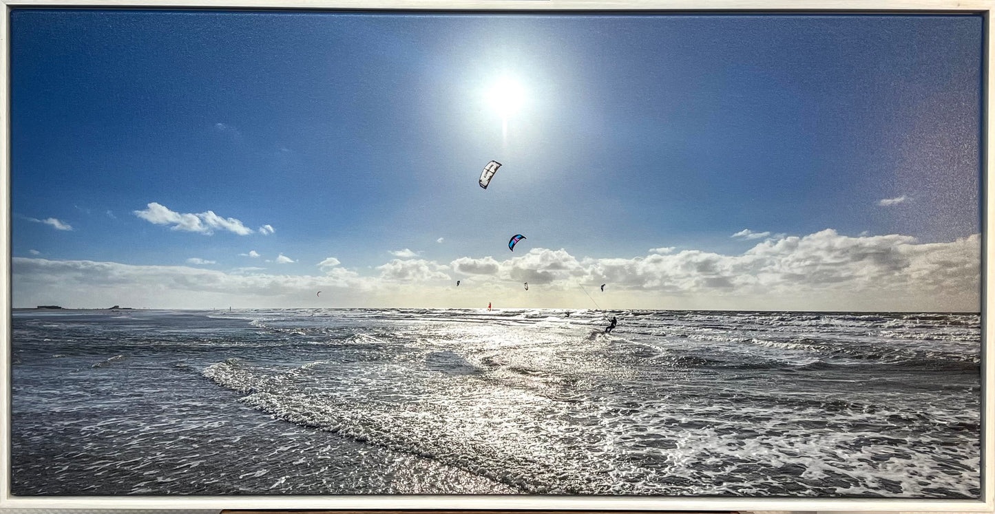 Reinstadler, Mario, Kiter vor Sankt Peter Ording I, 55x110cm, 7/50,