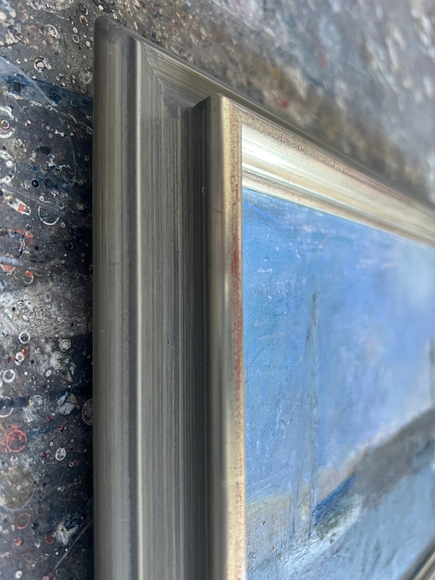 Feyen, Harald, Kleiner Hafen II, 16 x 24cm, Ölgemälde