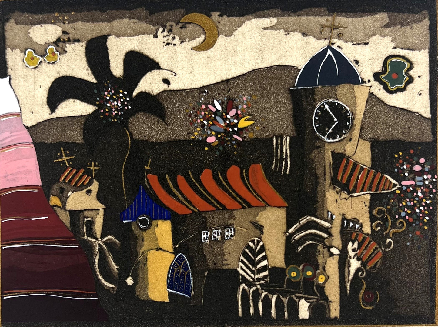 Kötter, Friedhelm, Große Dachpalme, 10 x 13,3cm, 66/90, Radierung