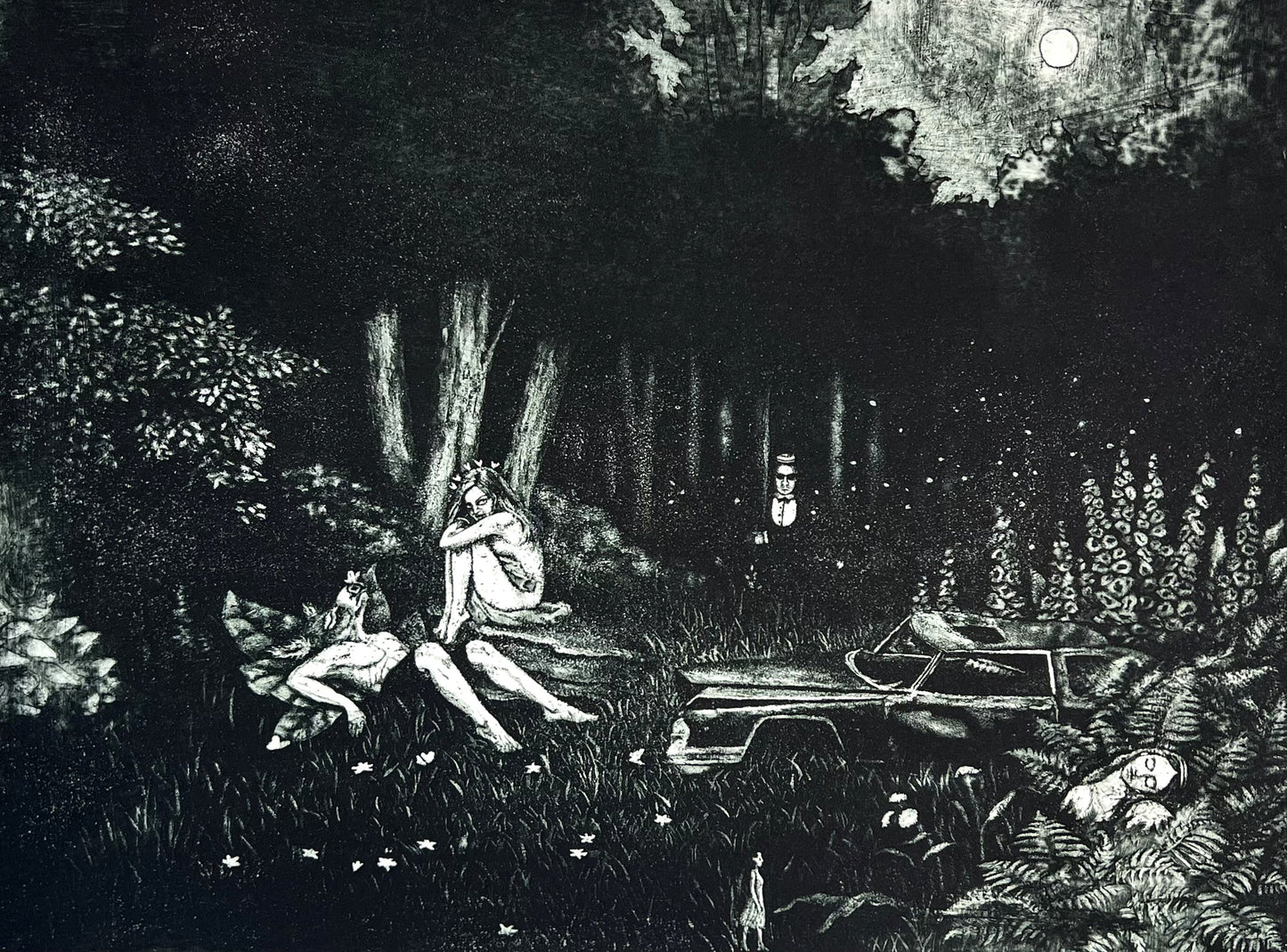 Leiß, Levke Anna, Ein Sommernachtstraum, 30 x 40cm, 9/27, Radierung