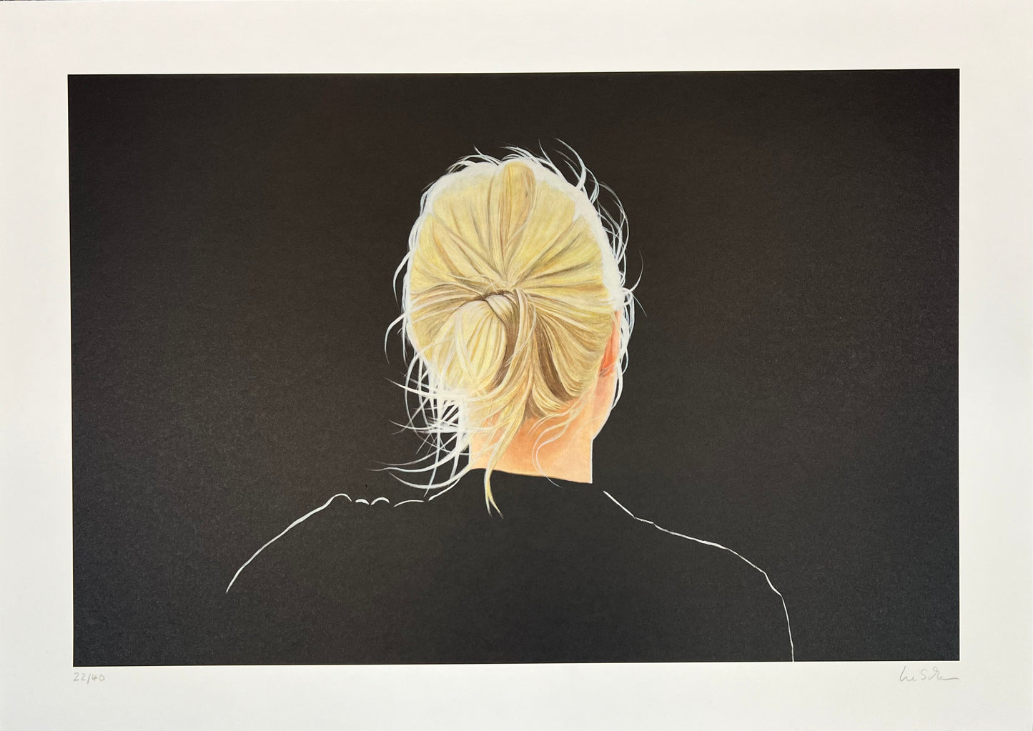 Liebchen, Sabine, Silhouette 1, 55 x 70cm, 22/40, Lithografie
