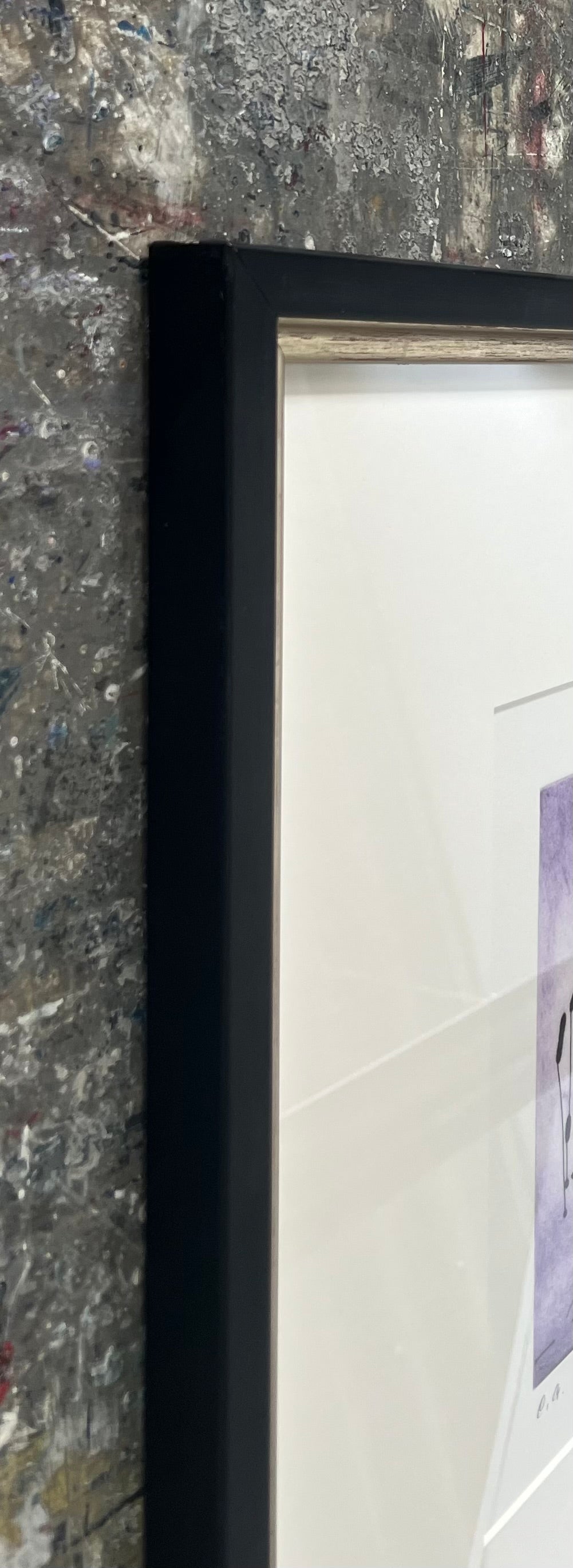 Lüpertz, Markus, Adler violett, 20 x 15cm, e.a., 2009, Kaltnadelradierung