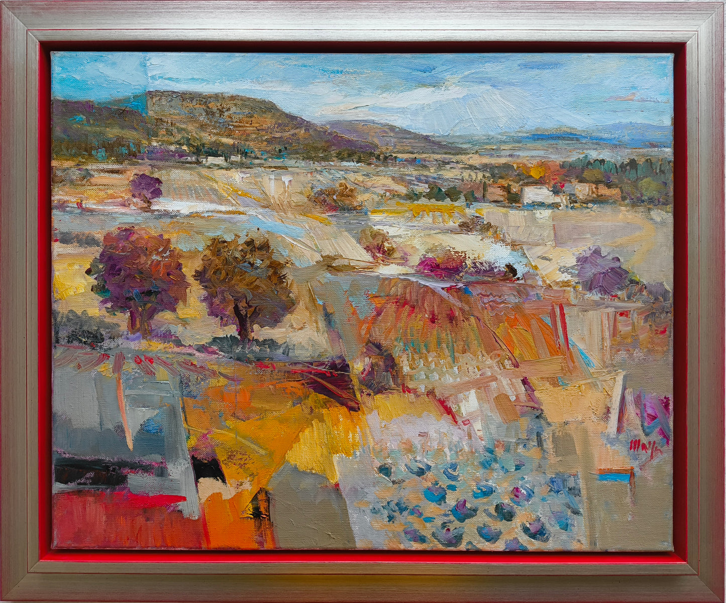 Malfer, Mario, Olivenhain, 40 x 50cm, Öl auf Leinwand