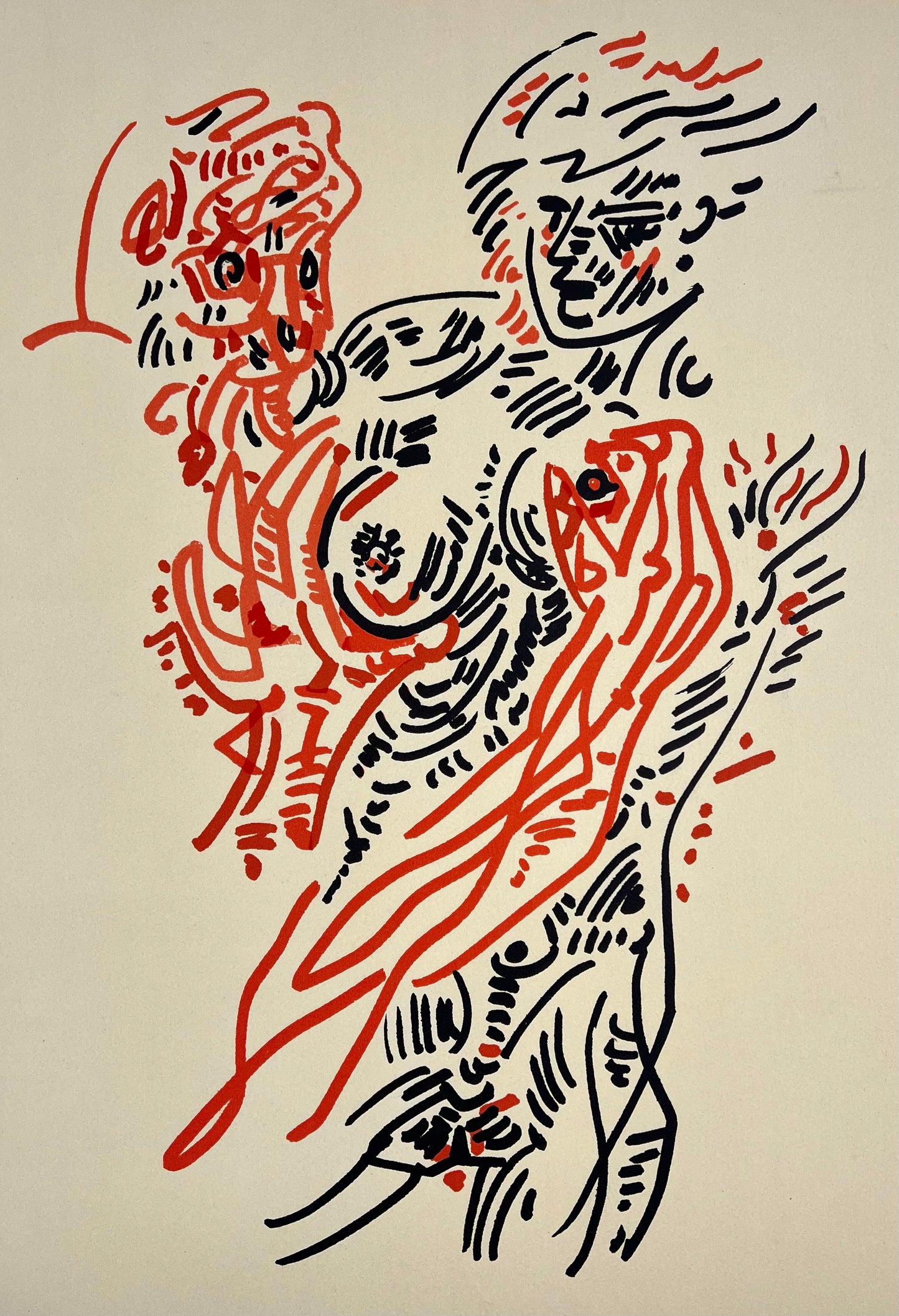 Masson, André, Paar, 50 x 65cm, 16/125, Lithografie