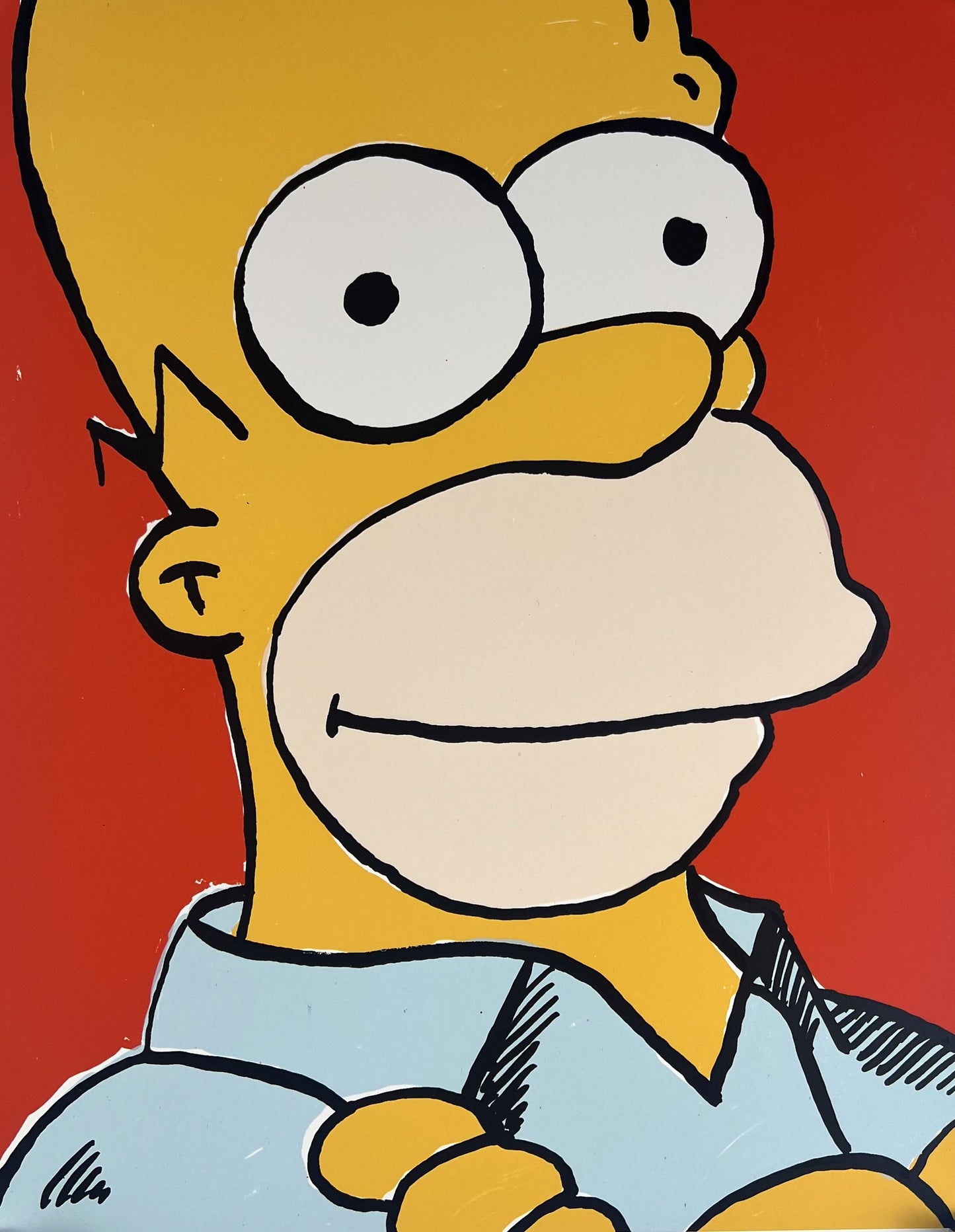 Meyer, Heiner, Homer Simpson, 31,5 x 24,5cm, 55/100, Siebdruck