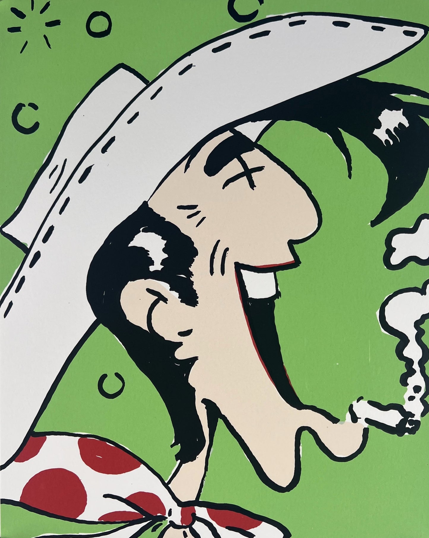 Meyer, Heiner, Lucky Luke, 31,5 x 24,5cm, 55/100, Siebdruck