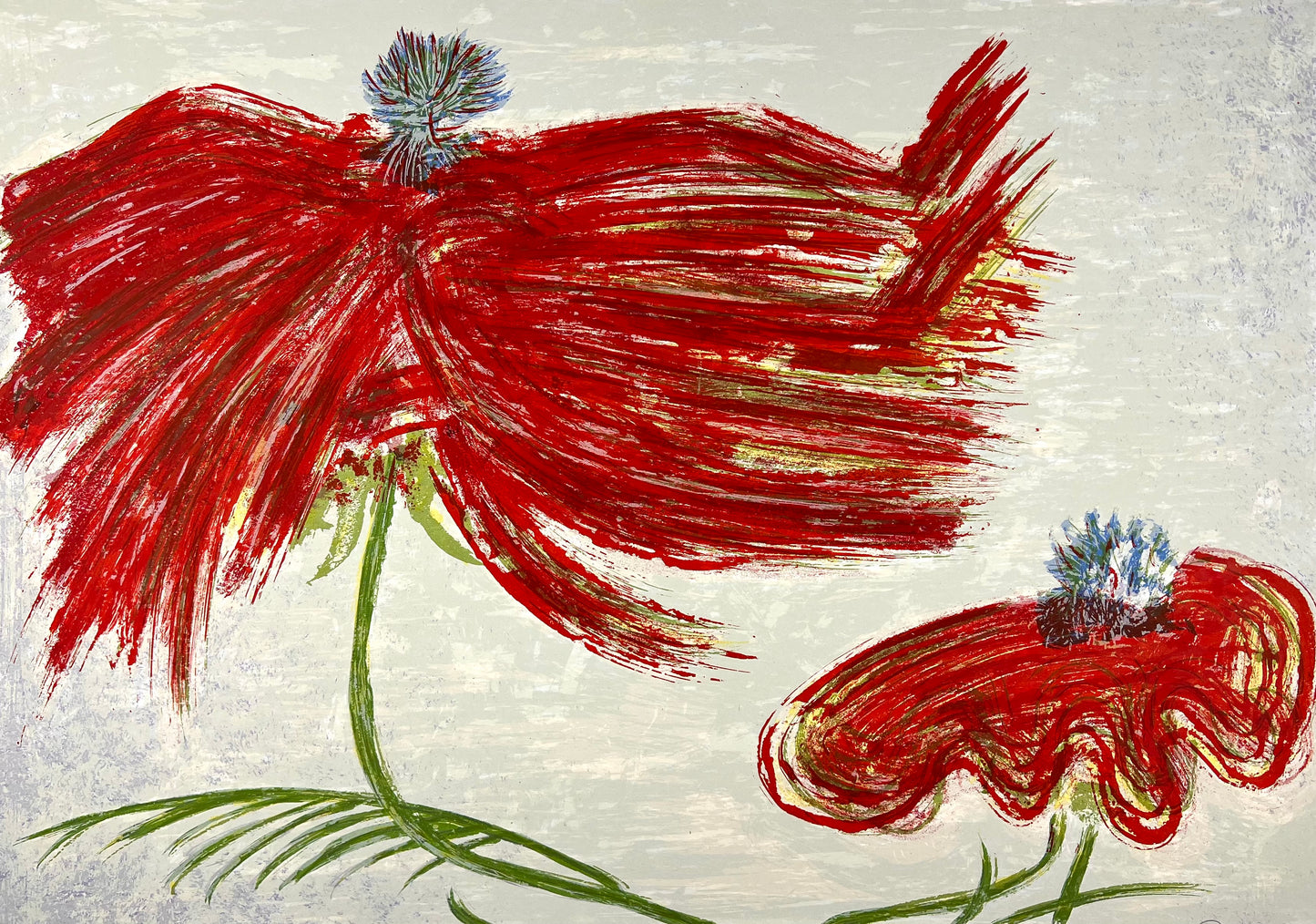 Heindorff, Michael, Mohn, 47 x 67cm, 14/30, Siebdruck