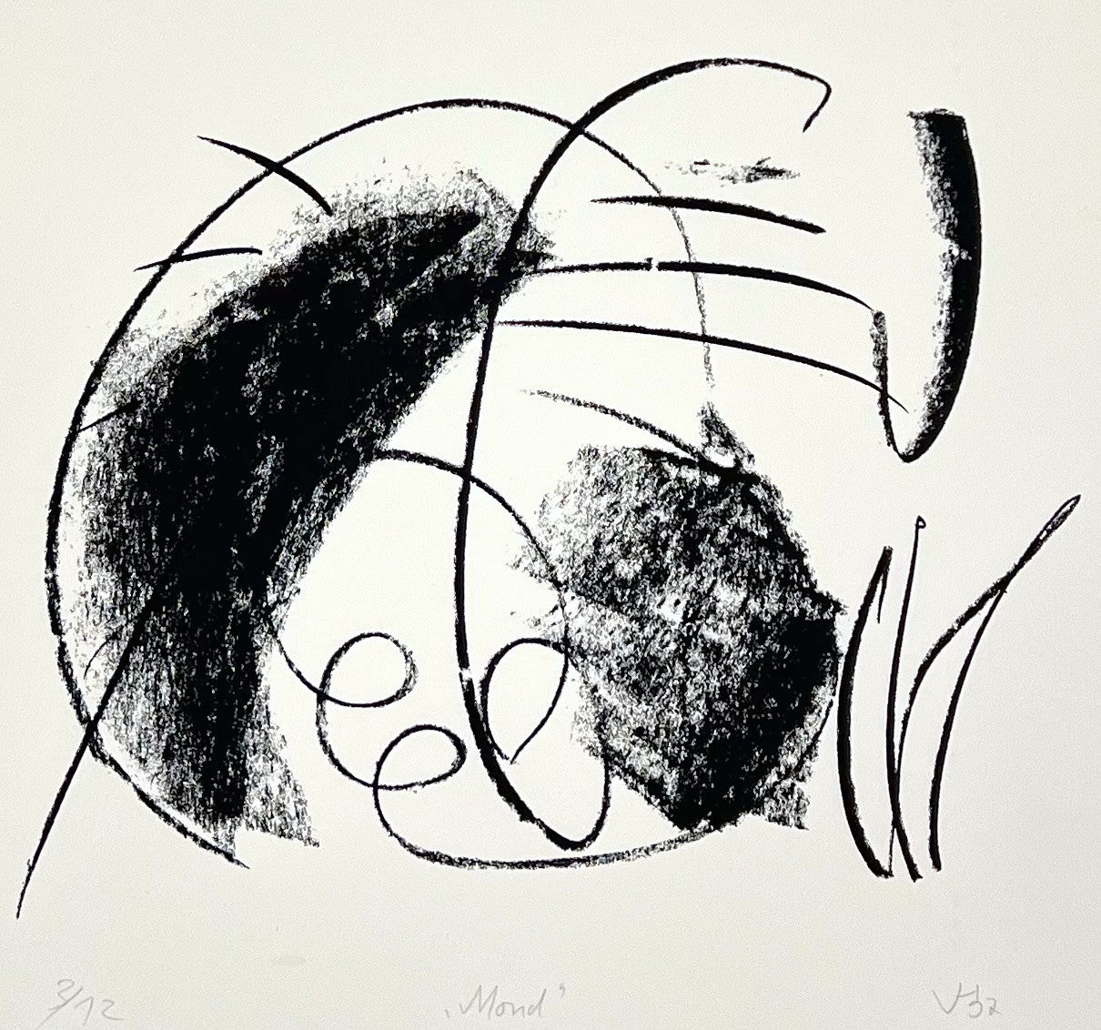 Hofmann, Veit, Mond, 25 x 32cm, 3/12, Siebdruck, 1997