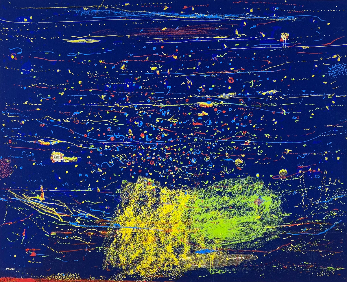 Behrendt, Falko, Nachtblues, 26 x 32cm, Siebdruck, 2001