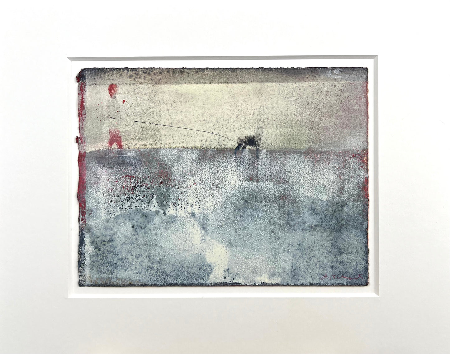 Nesterova & Tchepets, Spaziergänger, 14 x 19cm, Mischtechnik auf Papier
