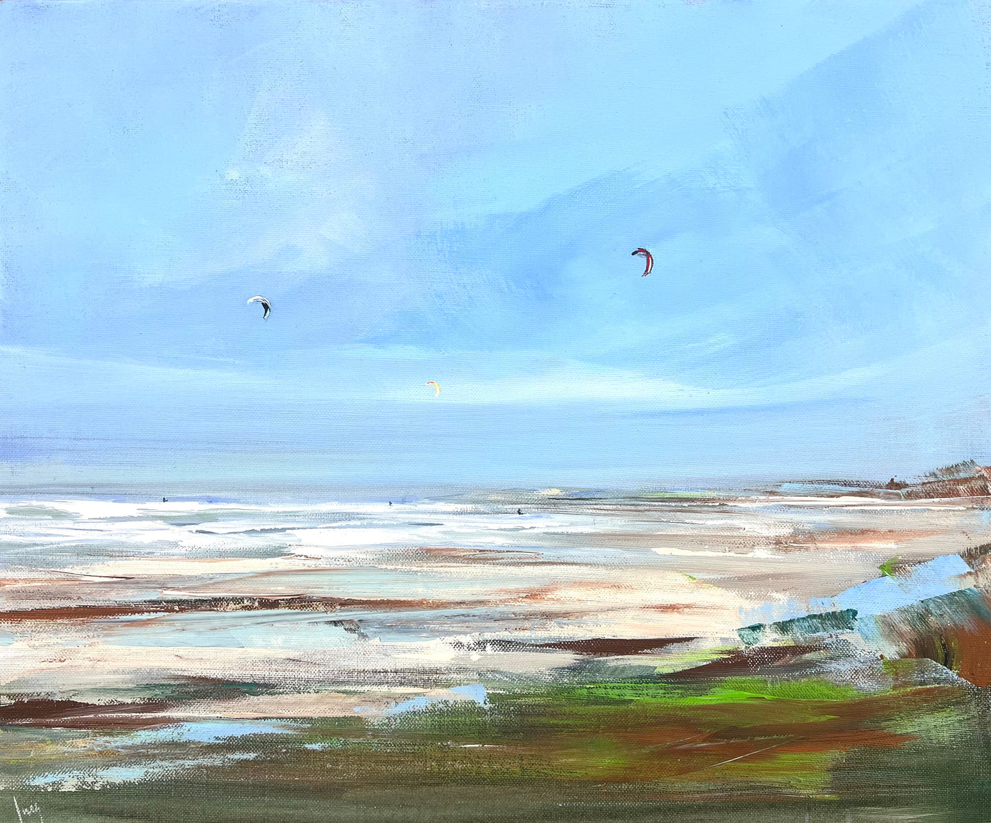 Ramm, Ines, Ostwind, 50 x 60cm, Acrylgemälde
