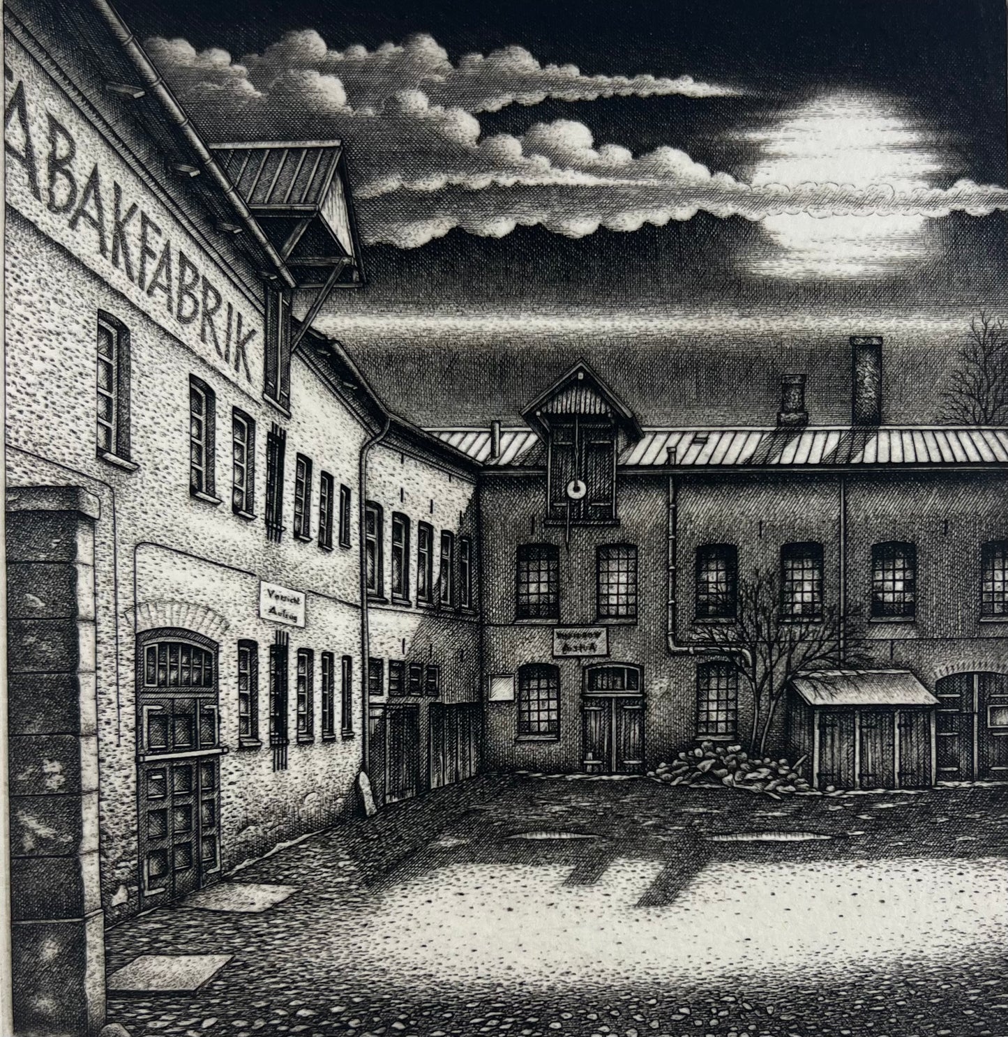 Froese, Peter, Preisler-Hof, 11,5 x 11cm, Kupferstich