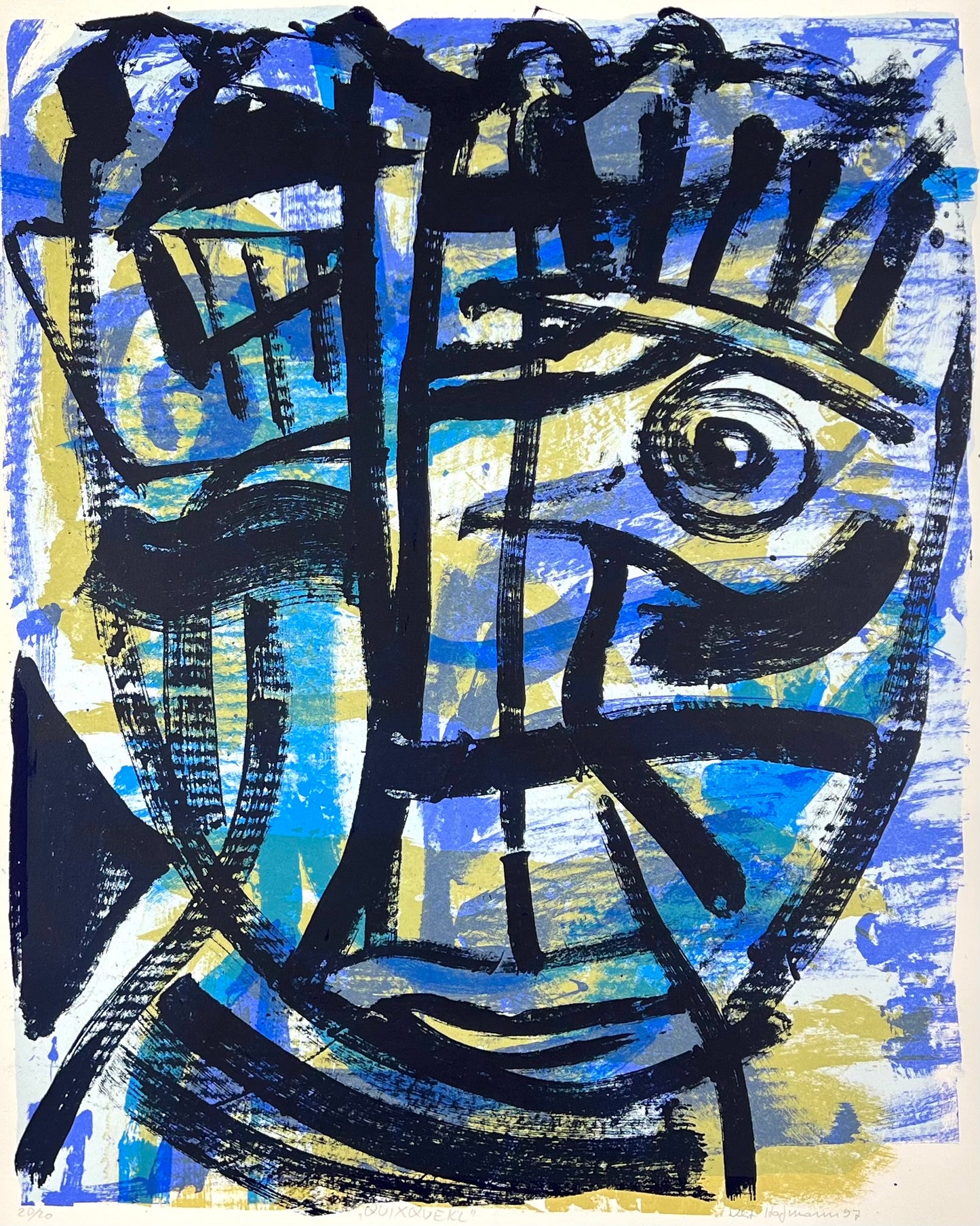 Hofmann, Veit, Quixquekl, 65 x 52cm, 20/20, Siebdruck, 2000