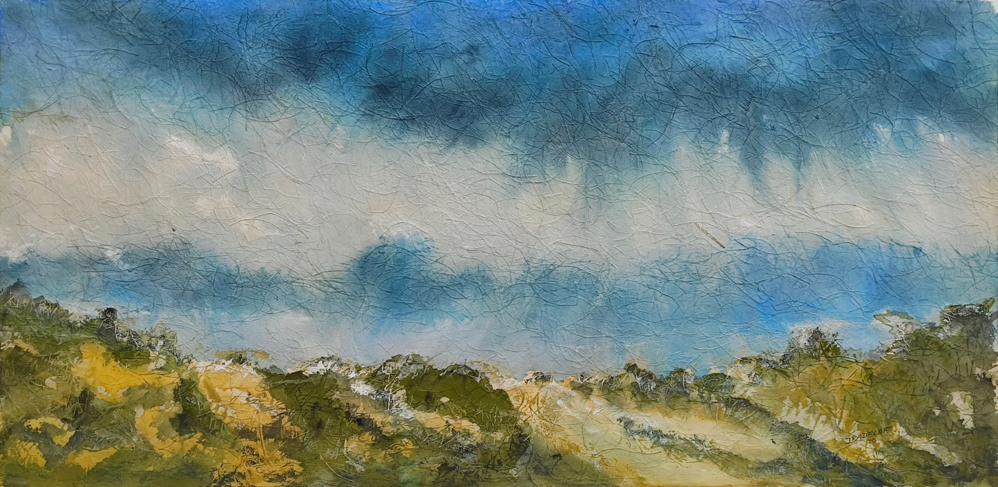 Radeloff, Jens, Dünen I SPO, Aquarell auf Japan, 32 x 61 cm