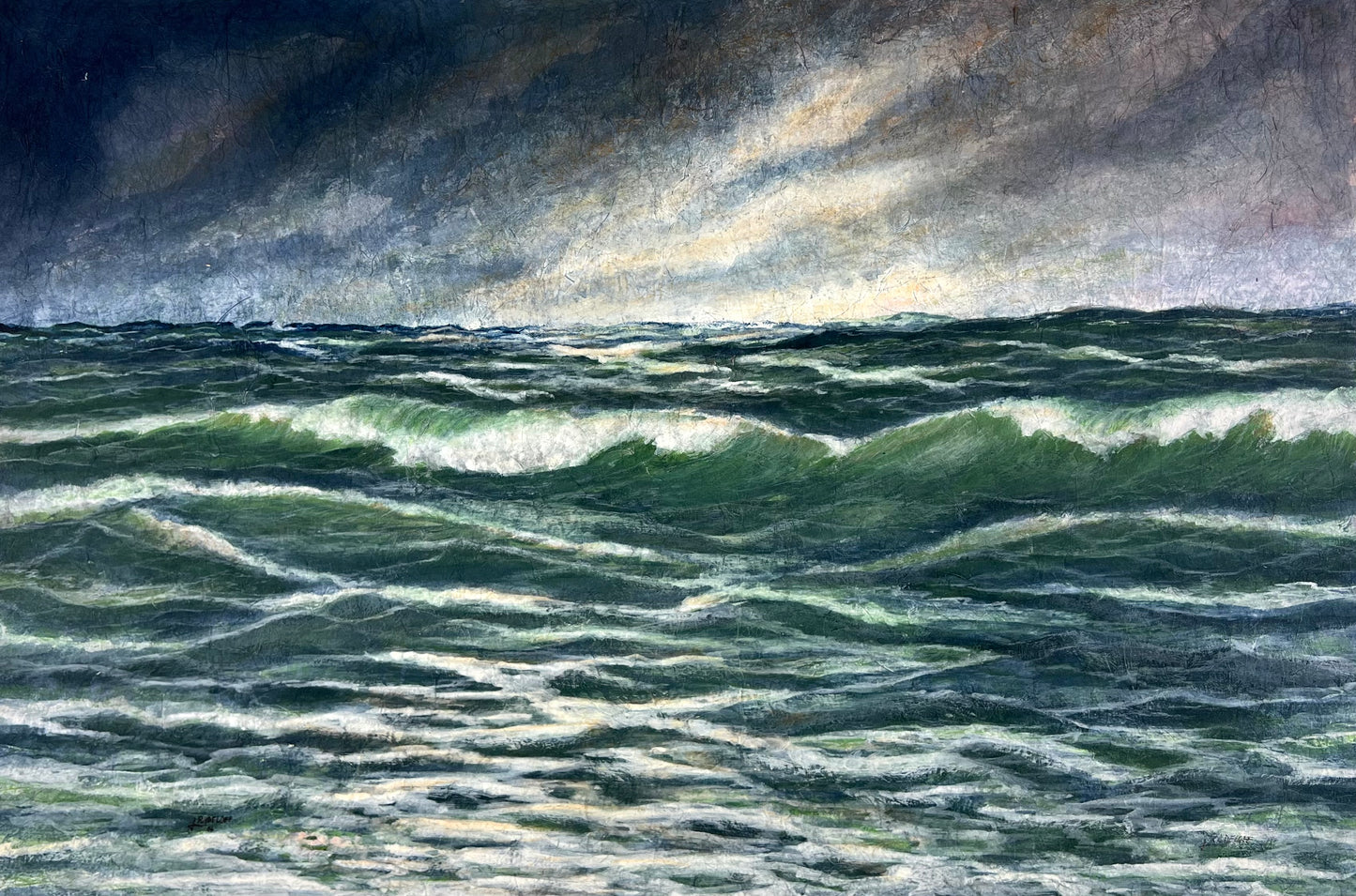 Radeloff, Jens, Raue See, 61 x 91,5cm, Aquarell auf Japanpapier