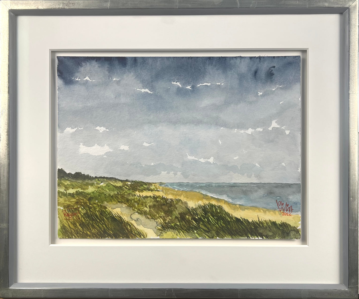 West, Ole, Regen, 24 x 32cm, Aquarell
