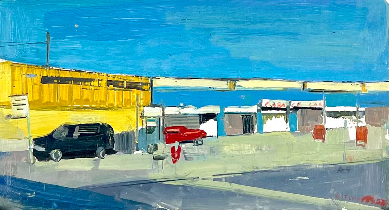 Tchepets, Anja, Roadtrip USA II, 16 x 29cm, Öl