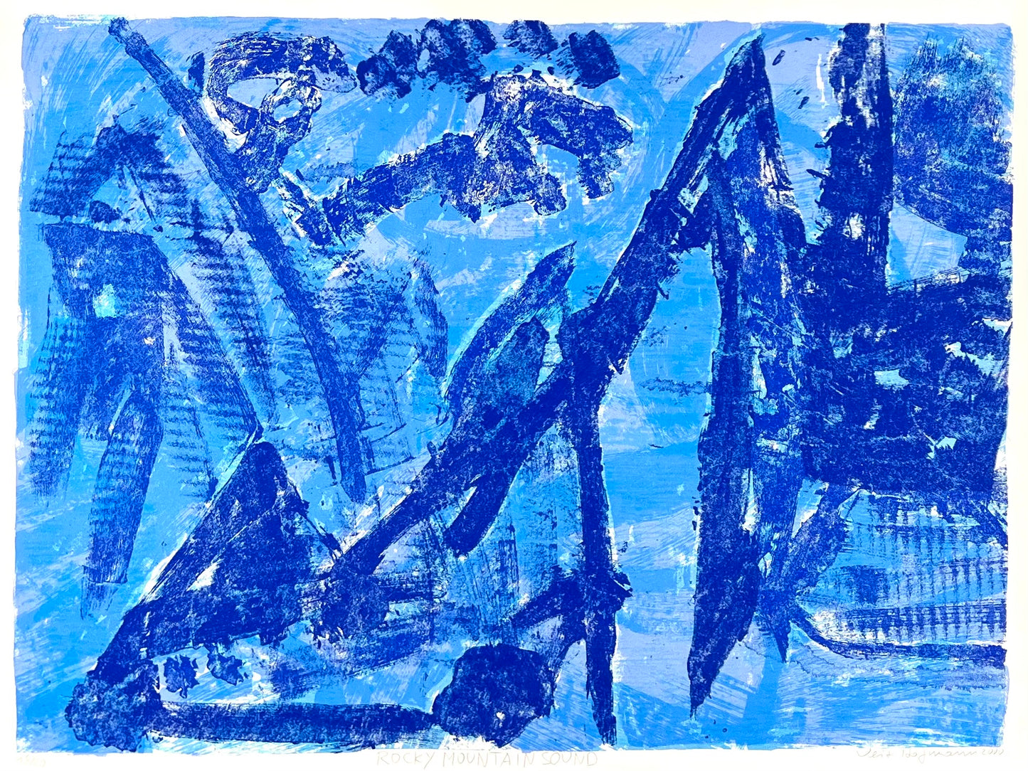 Hofmann, Veit, Rocky Mountain Sound, 47 x 64cm, 18/20, Siebdruck, 2000