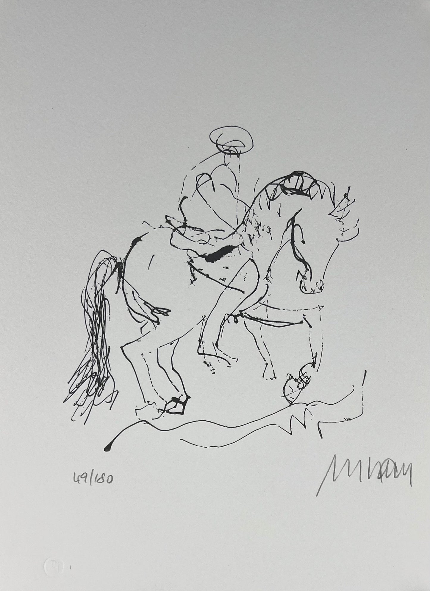 Mueller-Stahl, Armin, Ross und Reiter, 30 x 21cm, 49/180, Lithografie