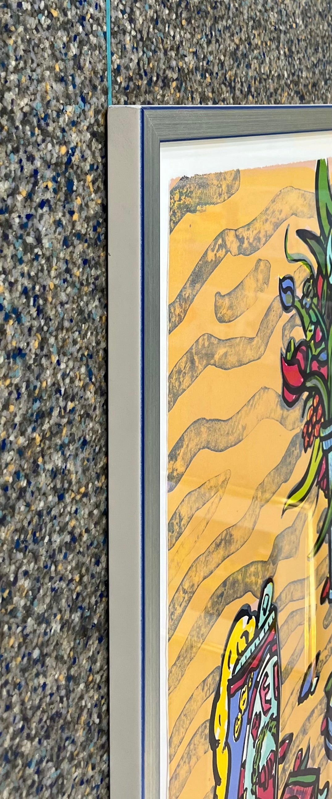 Götze, Moritz, Schreibtisch des Künstlers, 76 x 56cm, Lithografie