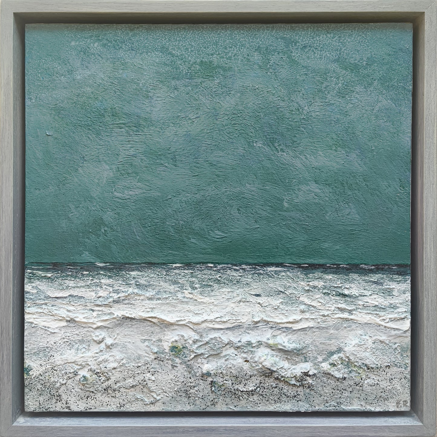 Rasch, Folkert, Seestück ll, 30 x 30 cm, Öl auf Leinwand