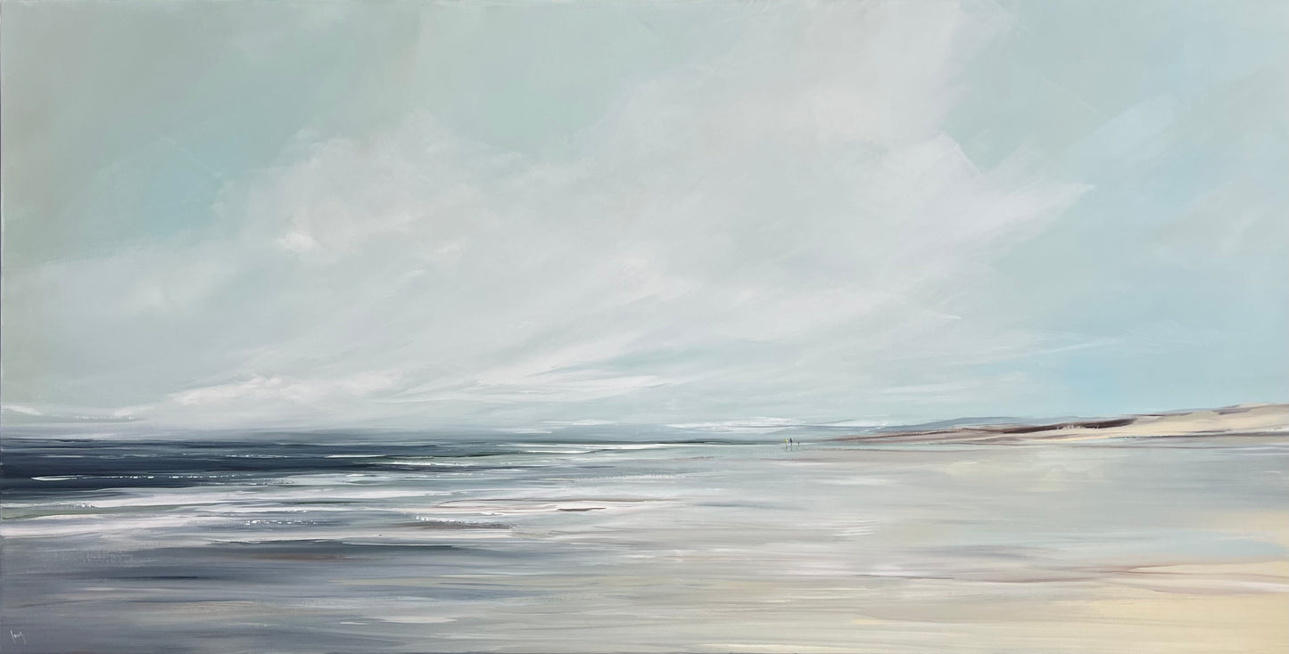 Ramm, Ines, Silence at the Beach, 90 x 180cm, Acryl