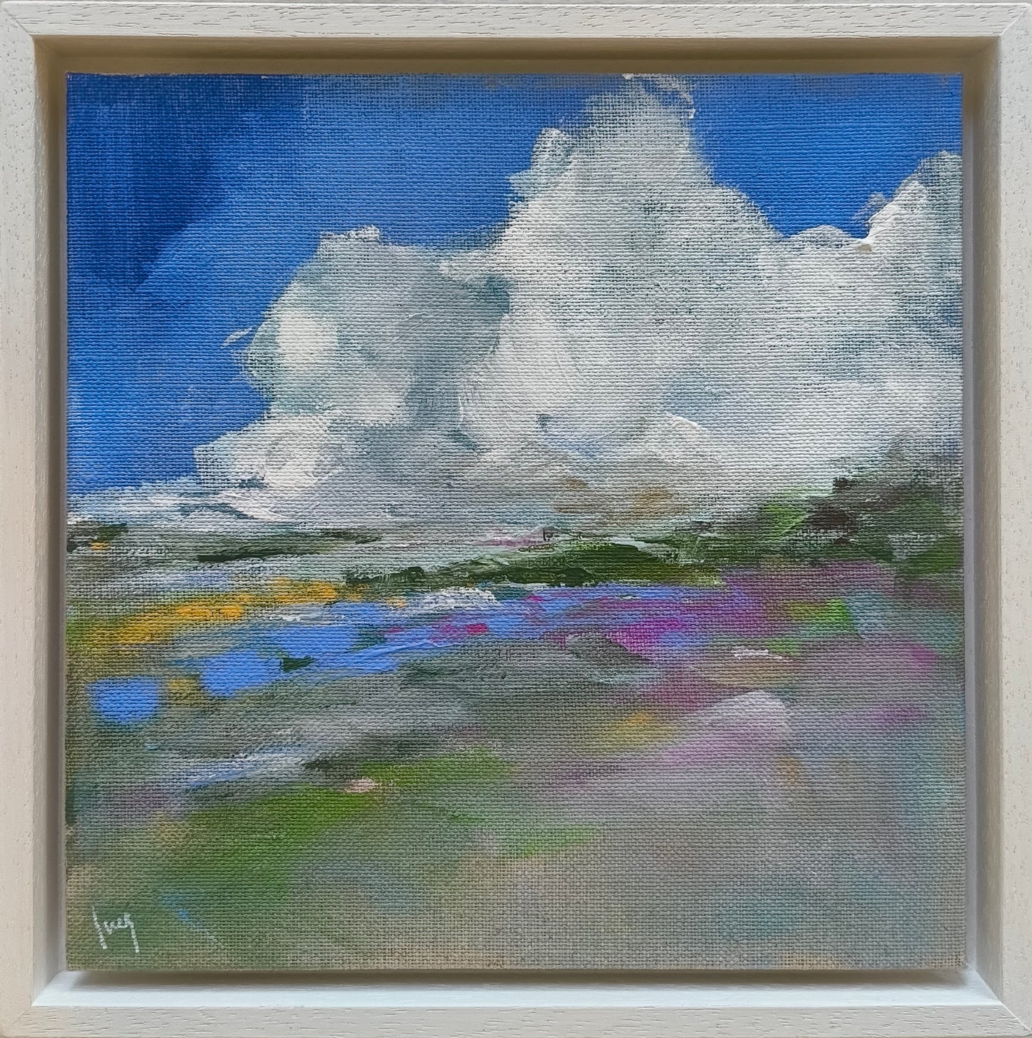 Ramm, Ines, Sommerfeld, 20 x 20cm, Acryl auf Leinwand