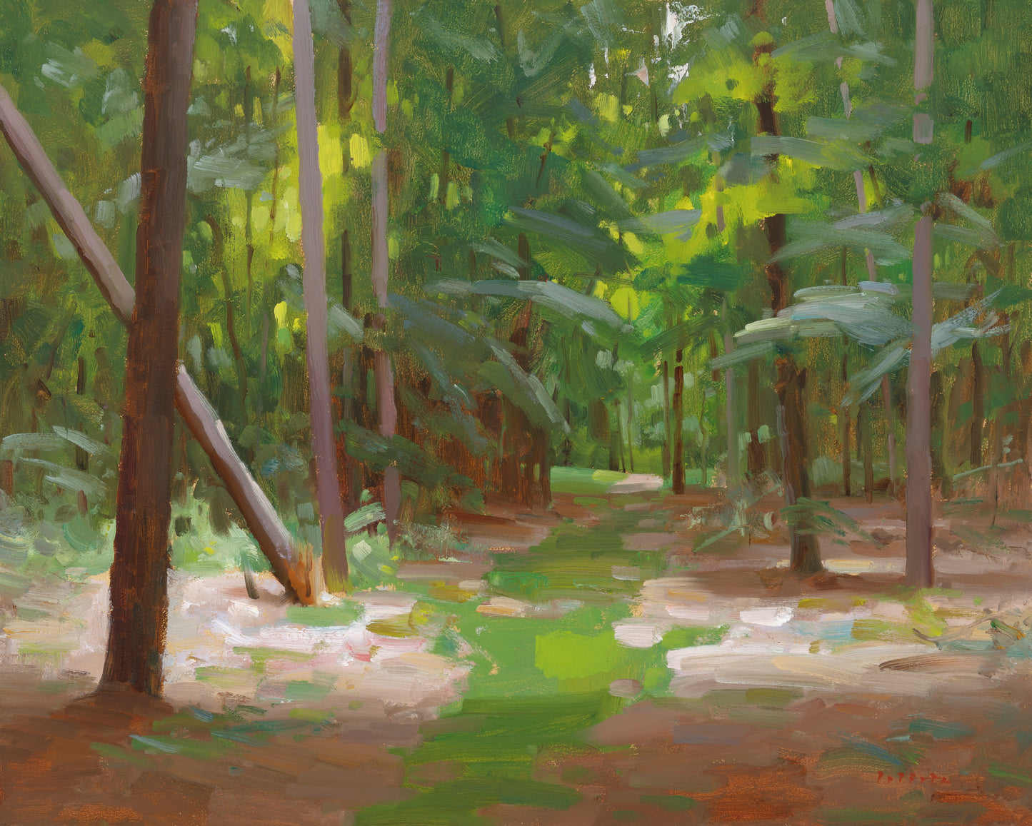 Wirtz, Björn, Sommerwald, 40 x 50cm, Ölgemälde