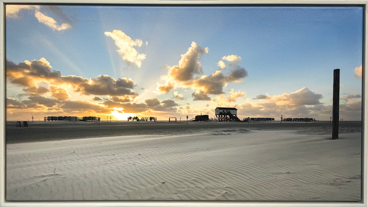 Reinstadler, Mario, Sonnenstrahlen und Sandrippen, 55 x 100cm, 20/50, Pigmentdruck