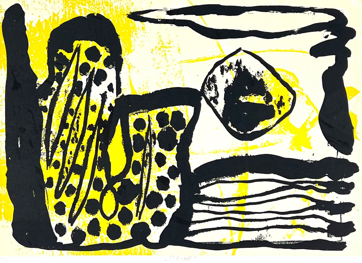 Hofmann, Veit, Steine, 21 x 30cm, 9/20, Siebdruck