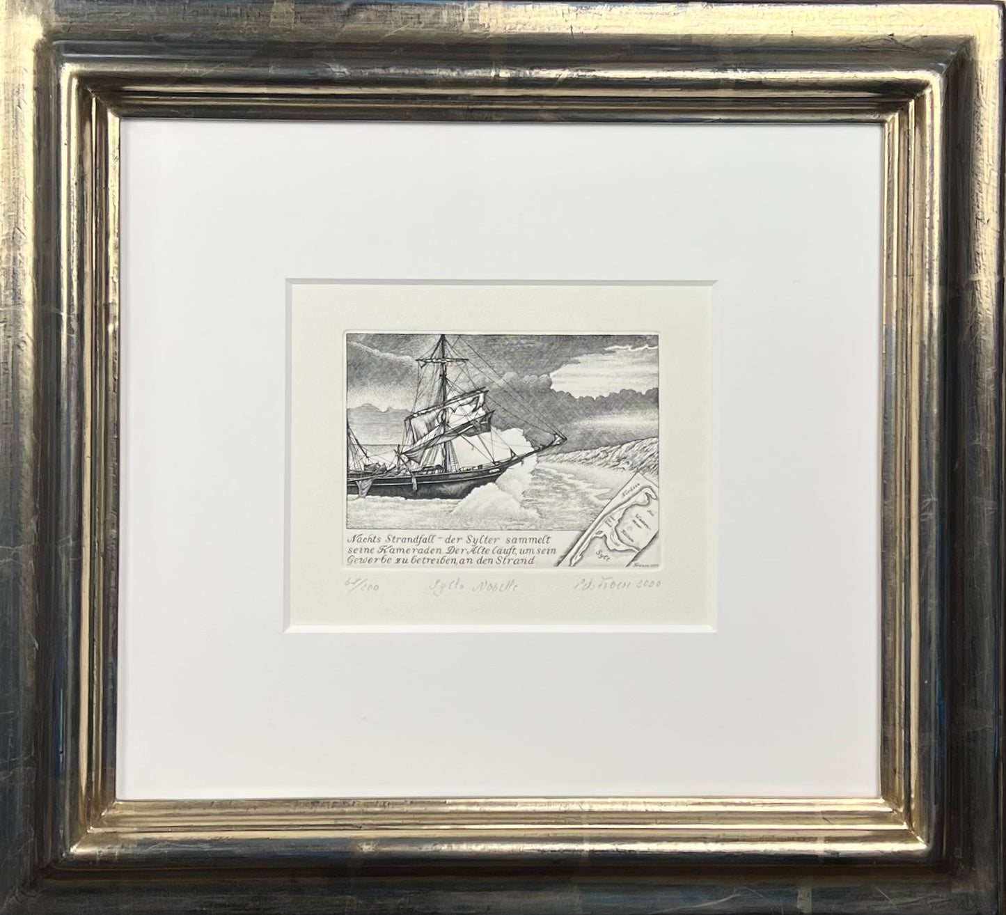 Froese, Peter, Sylter Novelle, 9 x 12cm, 70/200, Kupferstich, 2009