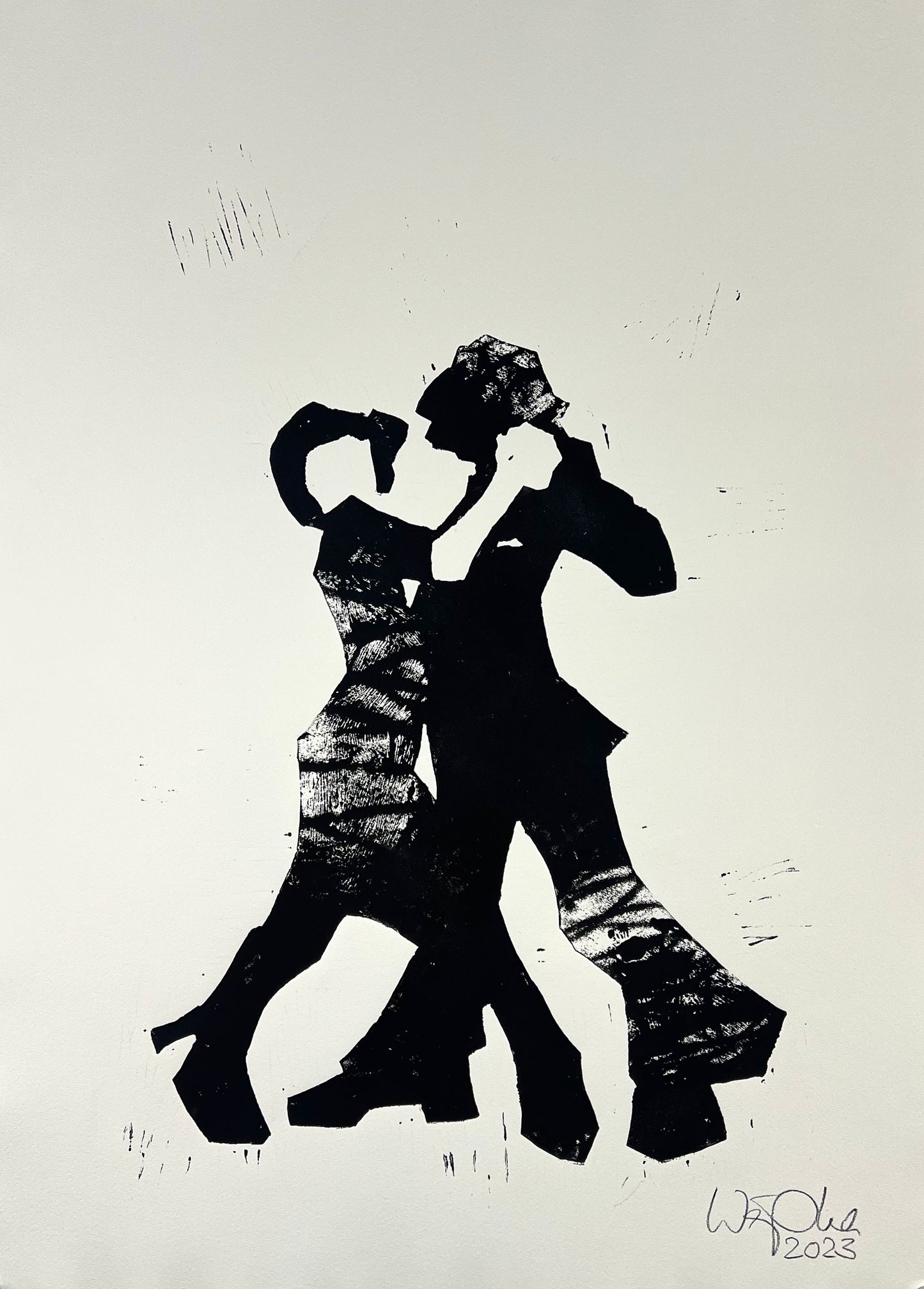 Weiss, Karina, Tango II, 78 x 56,7cm, Holzschnitt