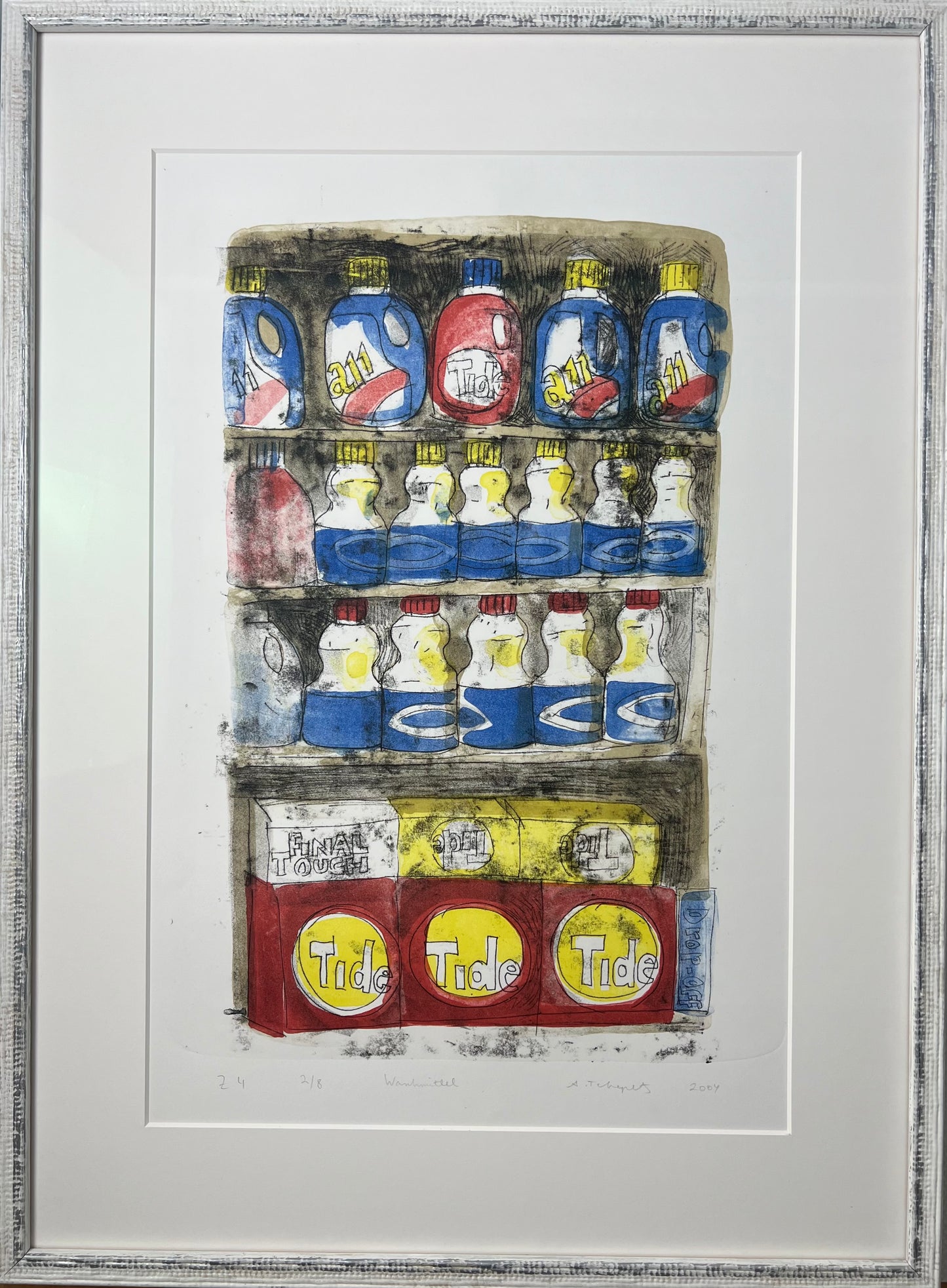 Tchepets, Anja, Waschmittel,65 x 51cm, Lithografie