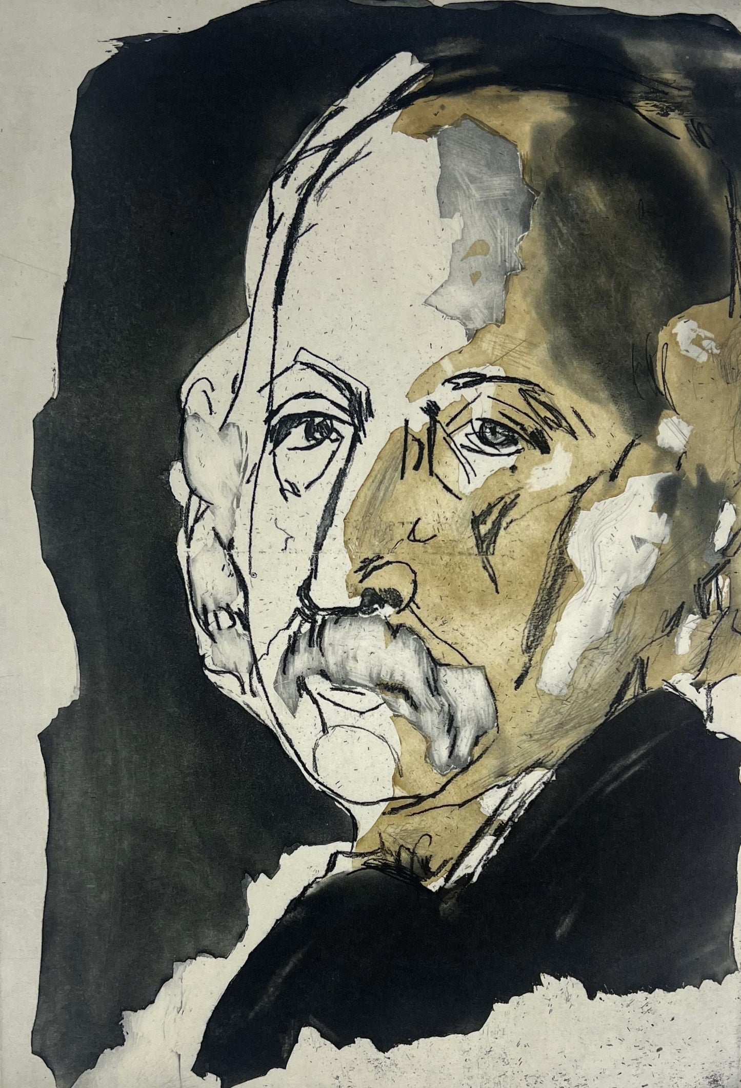 Mueller-Stahl, Armin, Theodor Fontane, 30 x 21cm, 181/200, Farbradierung