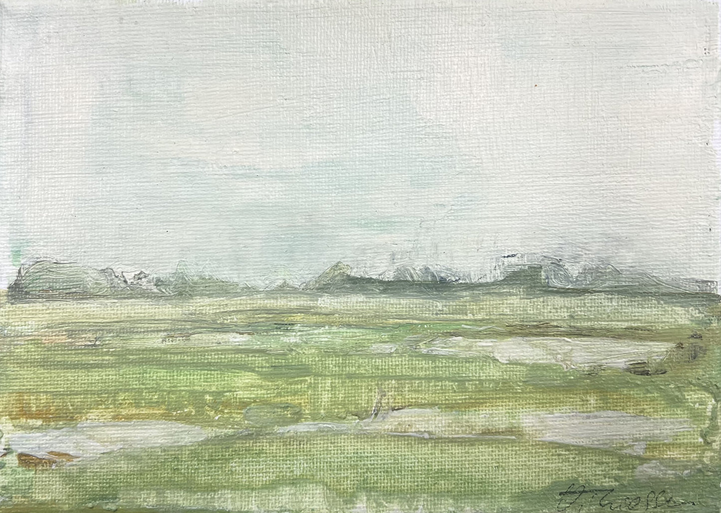 Thiessen, Vivien, Landschaft, 13 x 18cm, Öl auf Leinwand