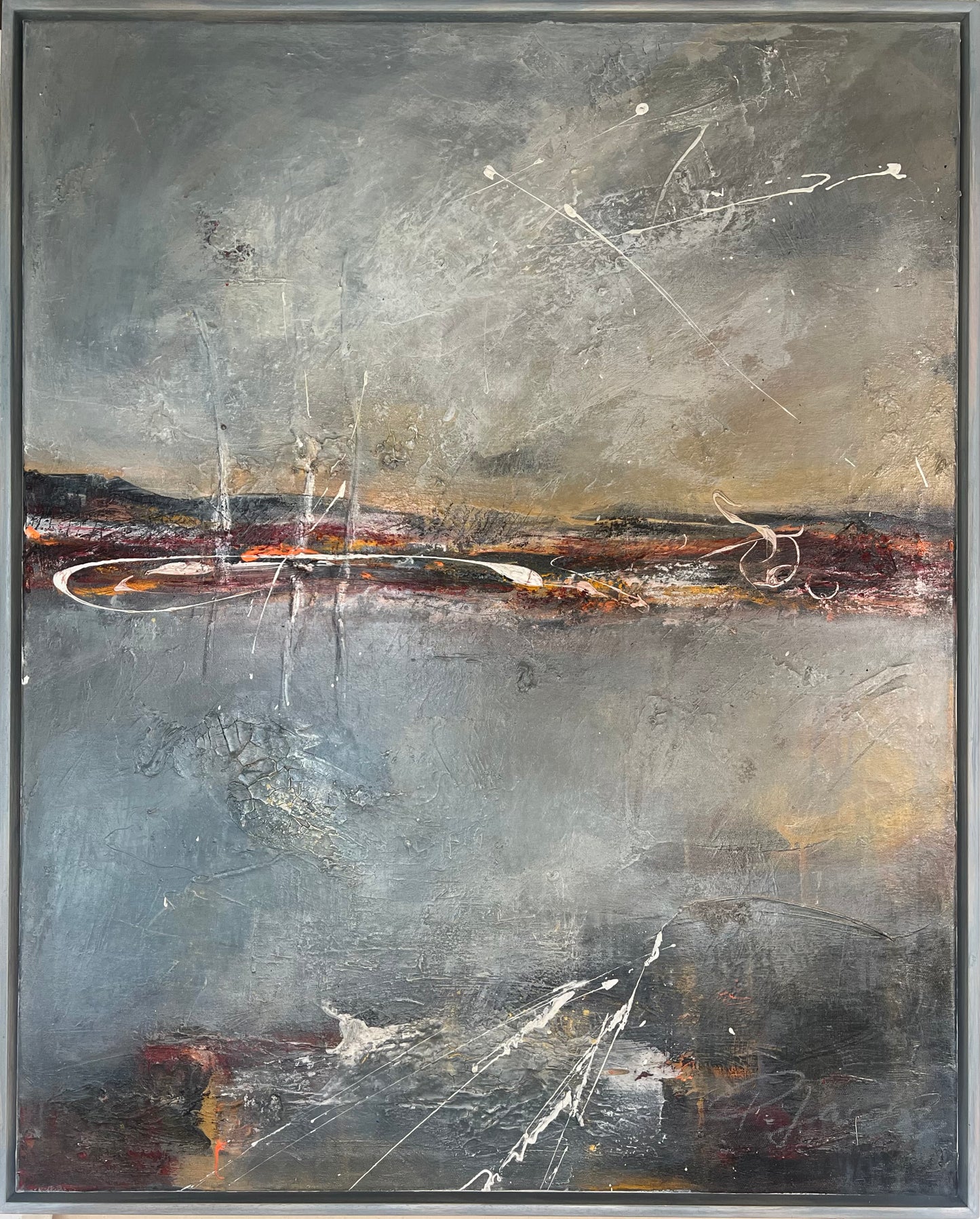 Jacobsen, Petra, Vom Himmel berührt, 100 x 80cm, Mischtechnik
