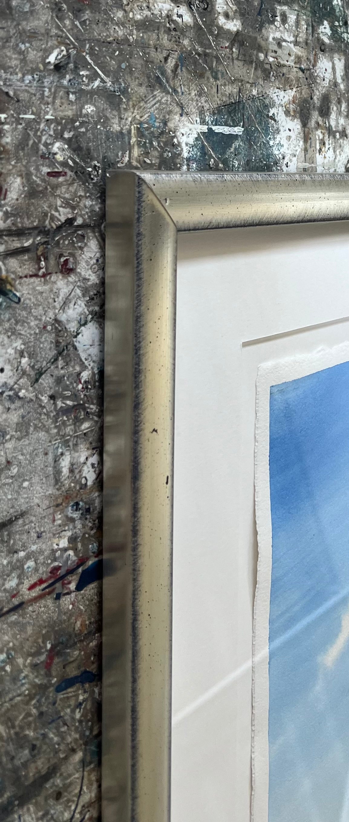 Entrich, Stephanie, Vor der Fähre/Schilf I, 40 x 30cm, Aquarell