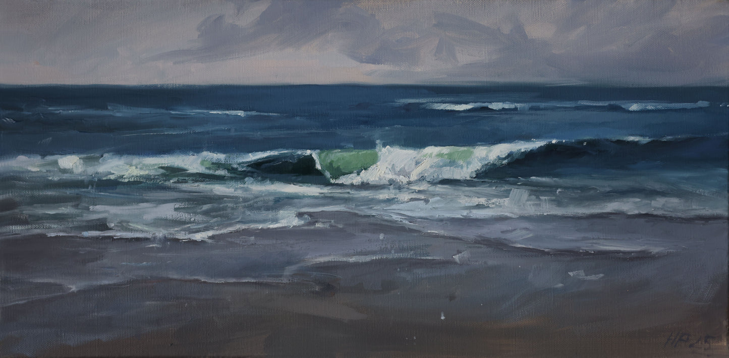 Petermann, Hanna, Wasser I, 30 x 60cm, Öl auf Leinwand, 2025