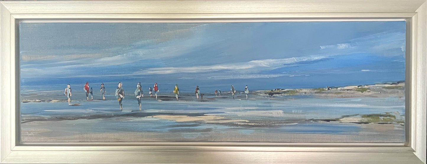 Ramm, Ines, Watt Herbst, 25 x 80cm, Acryl auf Leinwand