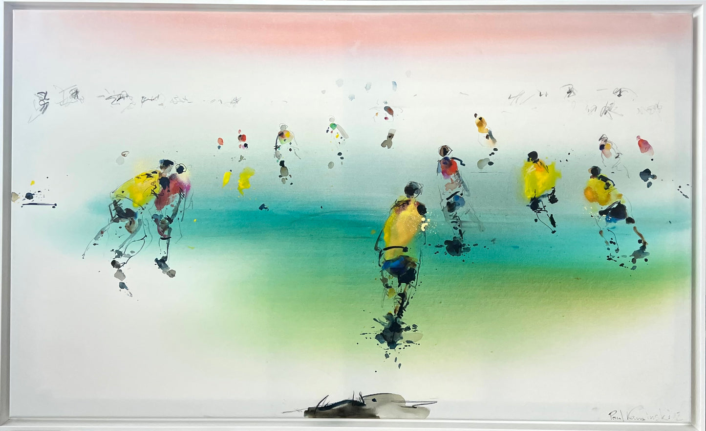 Kaminski, Paul, Watt III, 90 x 150cm, Öl und Acryl auf Leinwand