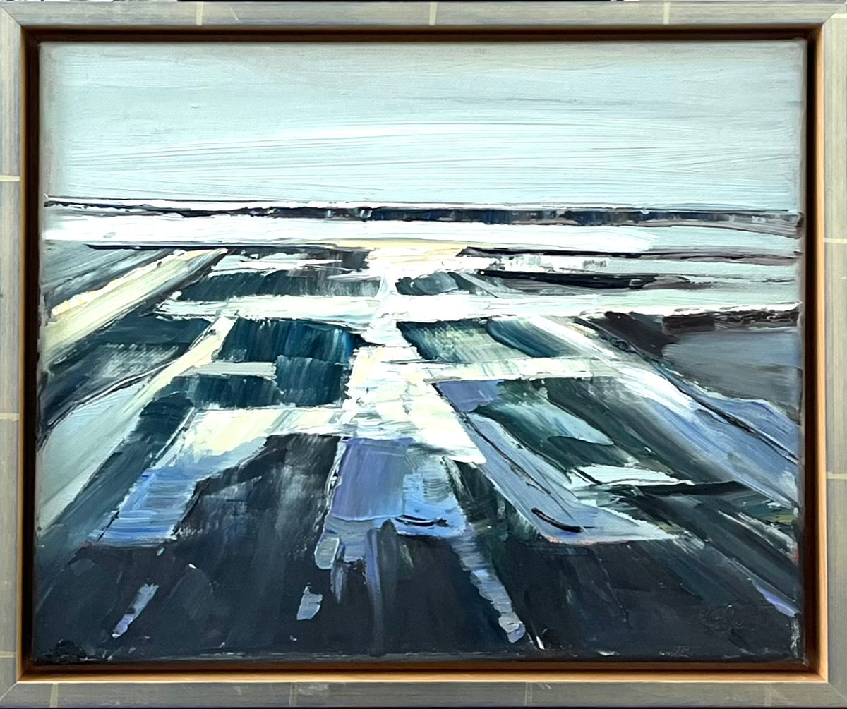 Tegtmeier, Claus, Wattenvorland, 24 x 30cm, Öl auf Leinwand