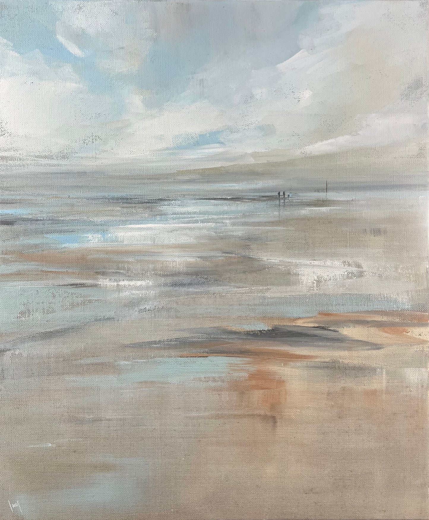 Ramm, Ines, Wattlicht, 60 x 50cm, Acrylgemälde