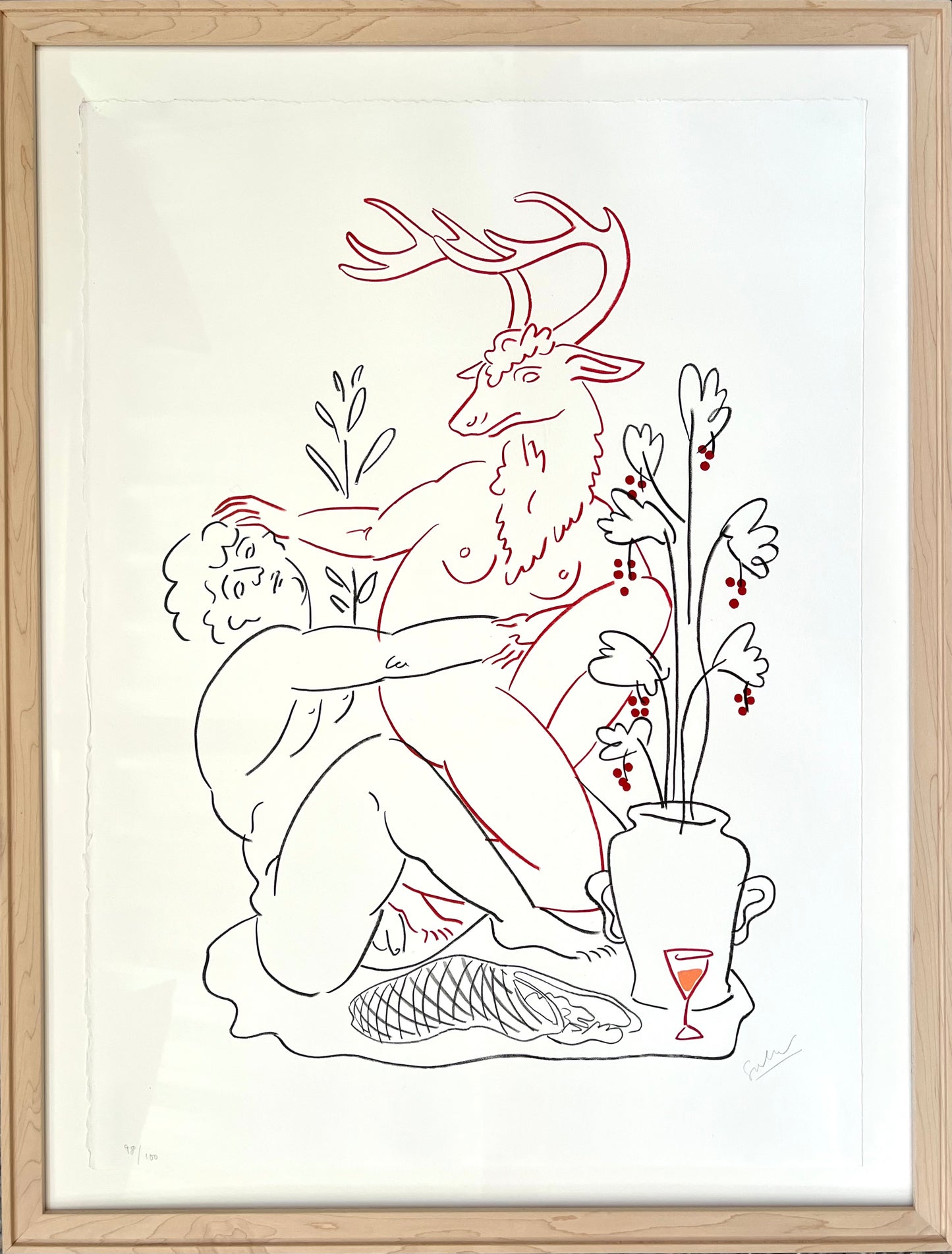 Westerberg, Sif Itona, Verhandlung, 69 x50cm, 98/100, Lithografie