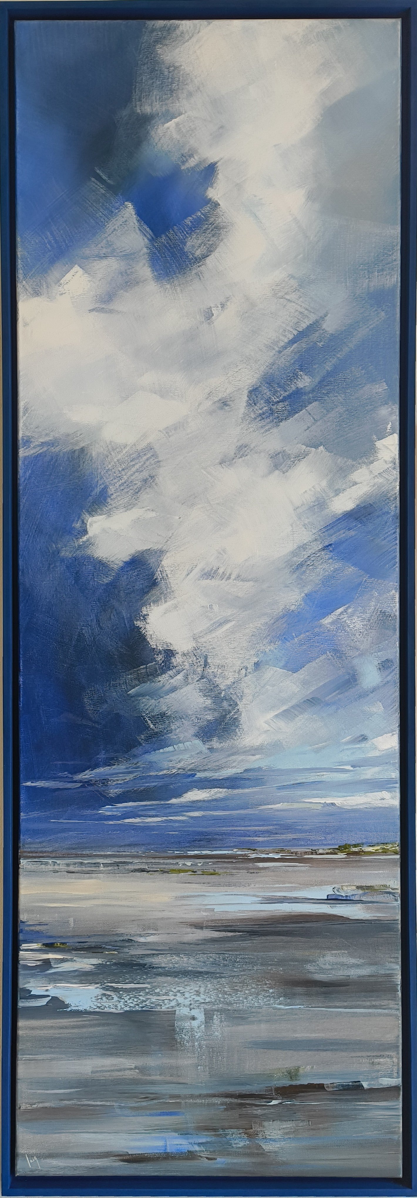 Ramm, Ines, Wolkenrausch, 150 x 50cm, Acryl auf Leinwand