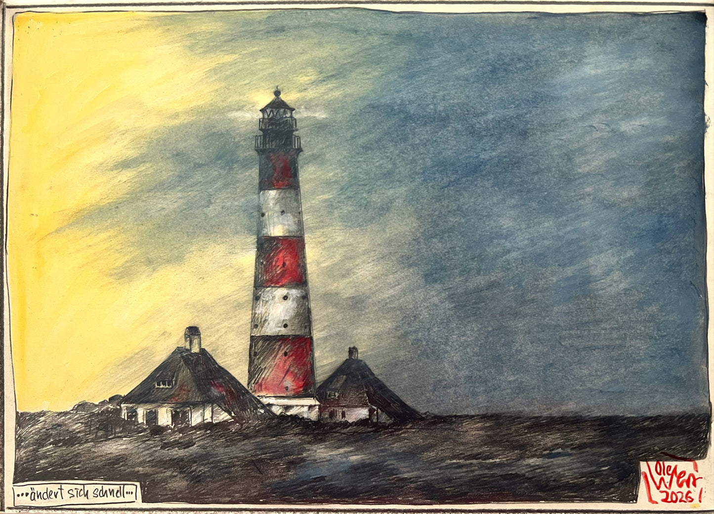 West, Ole, Ändert sich schnell, 21 x 29,7cm, col. Zeichnung, 2026