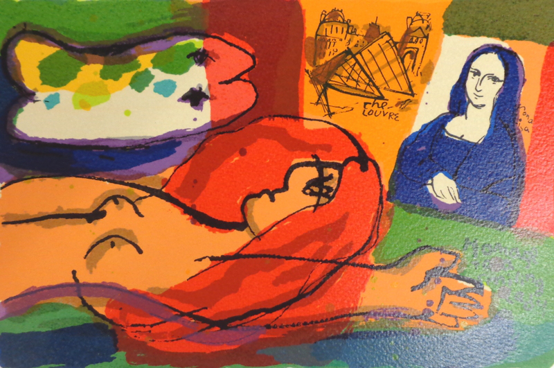 Leu, Michael, Homage to a smiling Lady, 19 x 28cm, 34/205, Serigrafie