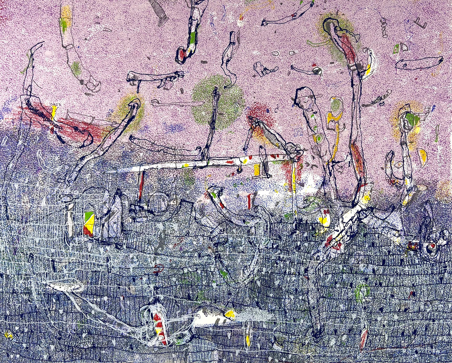 Behrendt, Falko, Lilalu, 26 x 32cm, Siebdruck, 2001