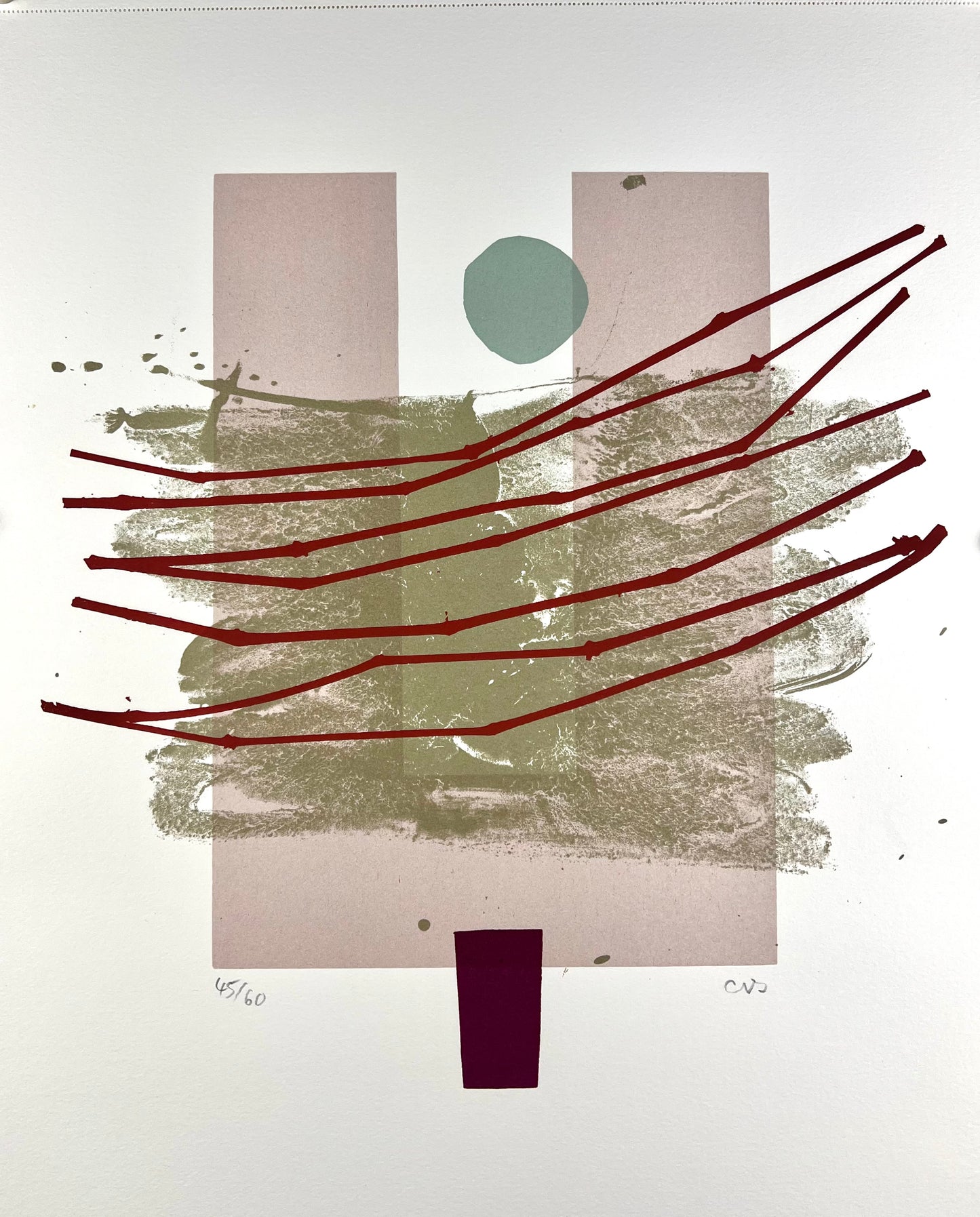 Schmetjen, Arno, Ohne Titel 5, 31 x 29cm, 45/60, Siebdruck