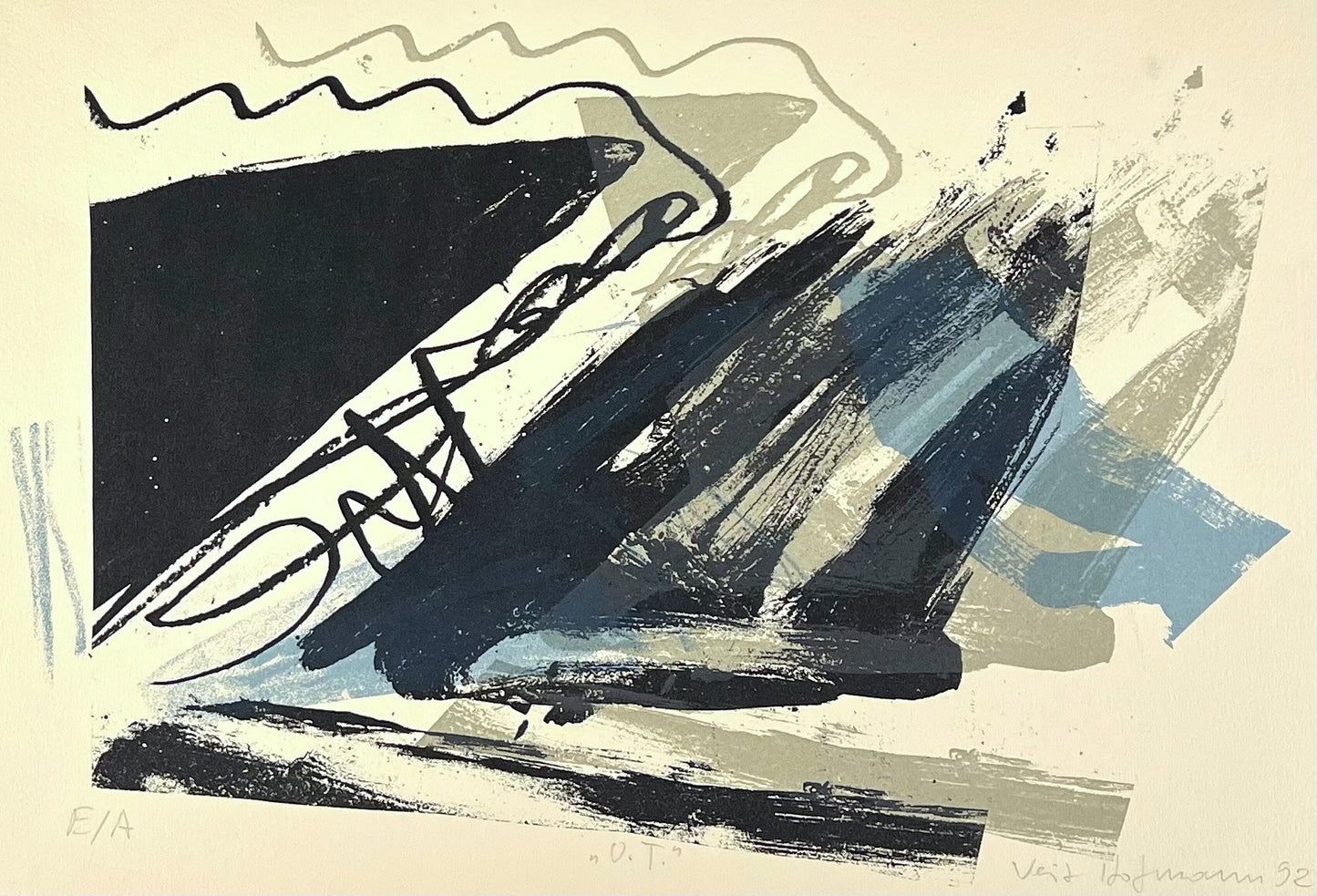 Hofmann, Veit, Ohne Titel 2, 28 x 42cm, e.a., Siebdruck, 1992